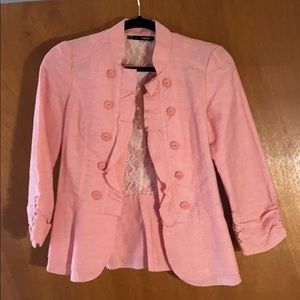 Maurices 3/4 Sleeve Linen Blazer
